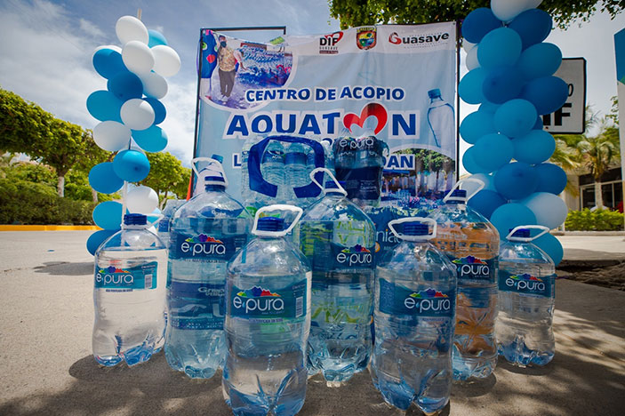 El DIF Guasave invita a la población a donar agua embotellada en el Acuatón 2023