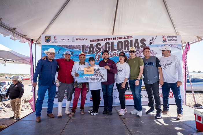 Premian a ganadores del Torneo de Pesca de Orilla Las Glorias 2025