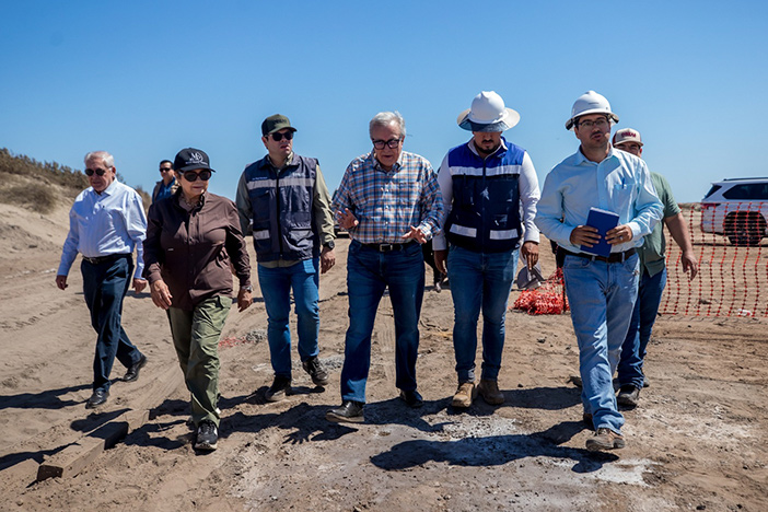 En Semana Santa podría estar lista la carretera Bellavista a Boca del Río; el gobernador y la alcaldesa supervisan avance del puente